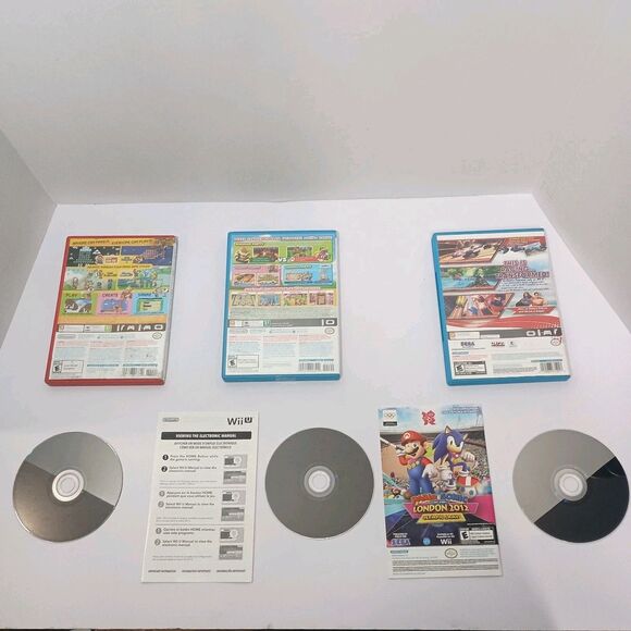 Super Mario Wii Lot Of 3 Games Mario Maker/Mario Party 10/Sonic All Stars Racing - Picture 2 of 16